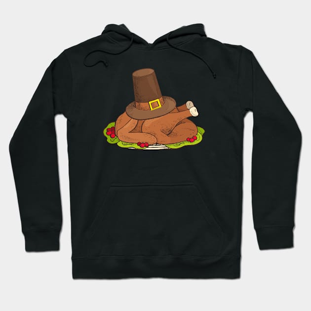 thanksgiving day turkey Hoodie by lonway